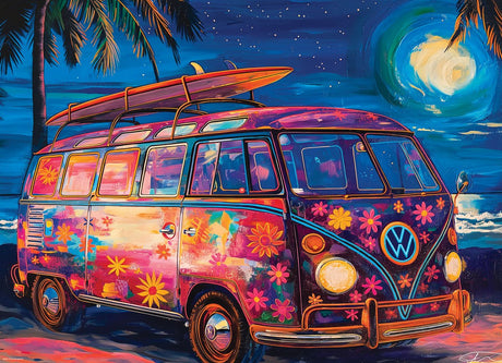 VW Beach Fun by Shawna Stewart 300 Piece Jigsaw Puzzle by Eurographics - Eurographics - Jigsaw Puzzles - The Puzzle Center
