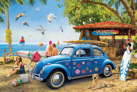 VW Beetle Surf Shack 1000 Piece Jigsaw Puzzle | Eurographics - Eurographics - Jigsaw Puzzles - The Puzzle Center