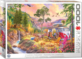 VW Campers Paradise 1000 Piece Jigsaw Puzzle | Eurographics - Eurographics - Jigsaw Puzzles - The Puzzle Center