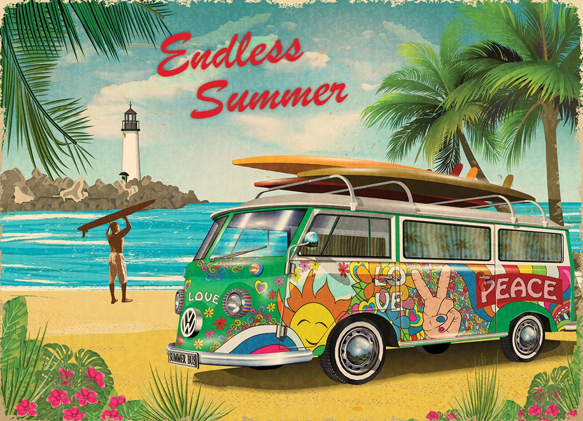 VW Endless Summer 1000 Piece Jigsaw Puzzle by Eurographics - Eurographics - Jigsaw Puzzles - The Puzzle Center