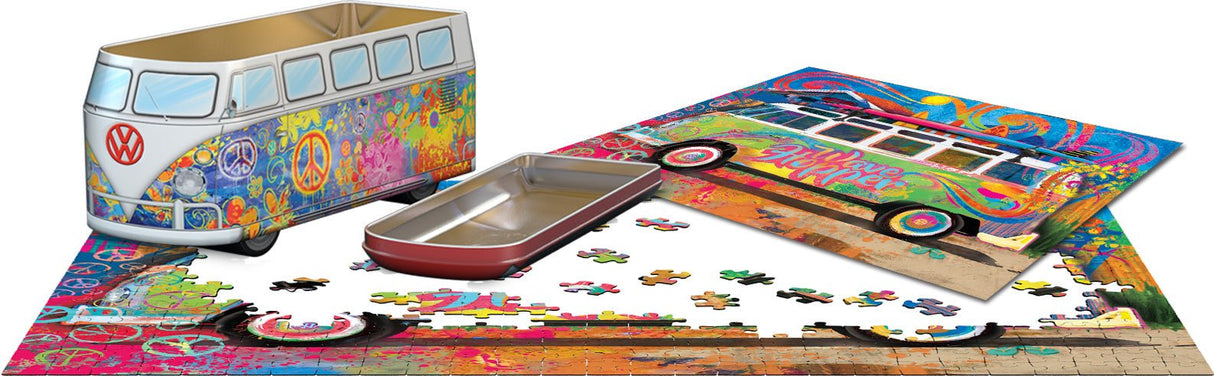VW Wave Hopper Tin 550 Piece Jigsaw Puzzle by Eurographics - Retro & Collectible - Eurographics - Jigsaw Puzzles - The Puzzle Center