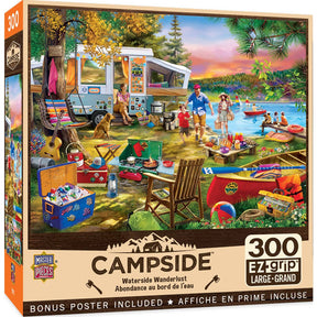 Waterslide Wanderlust Campside 300 Piece EZ Grip Puzzle by Masterpieces - Masterpieces Puzzles - Jigsaw Puzzles - The Puzzle Center