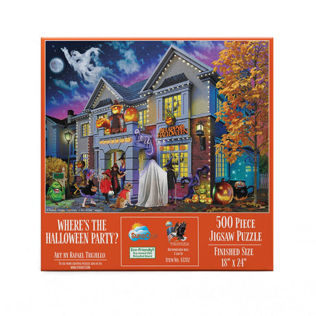 Where's the Halloween Party 500 Piece Jigsaw Puzzle | SunsOut - Jigsaw Puzzles - The Puzzle Center