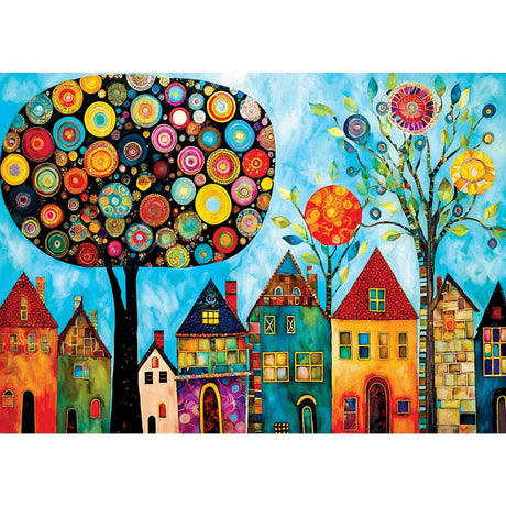 Whimsical Town - My Happy Place 500 Piece Jigsaw Puzzle by Masterpieces Puzzles - Masterpieces Puzzles - Jigsaw Puzzles - The Puzzle Center