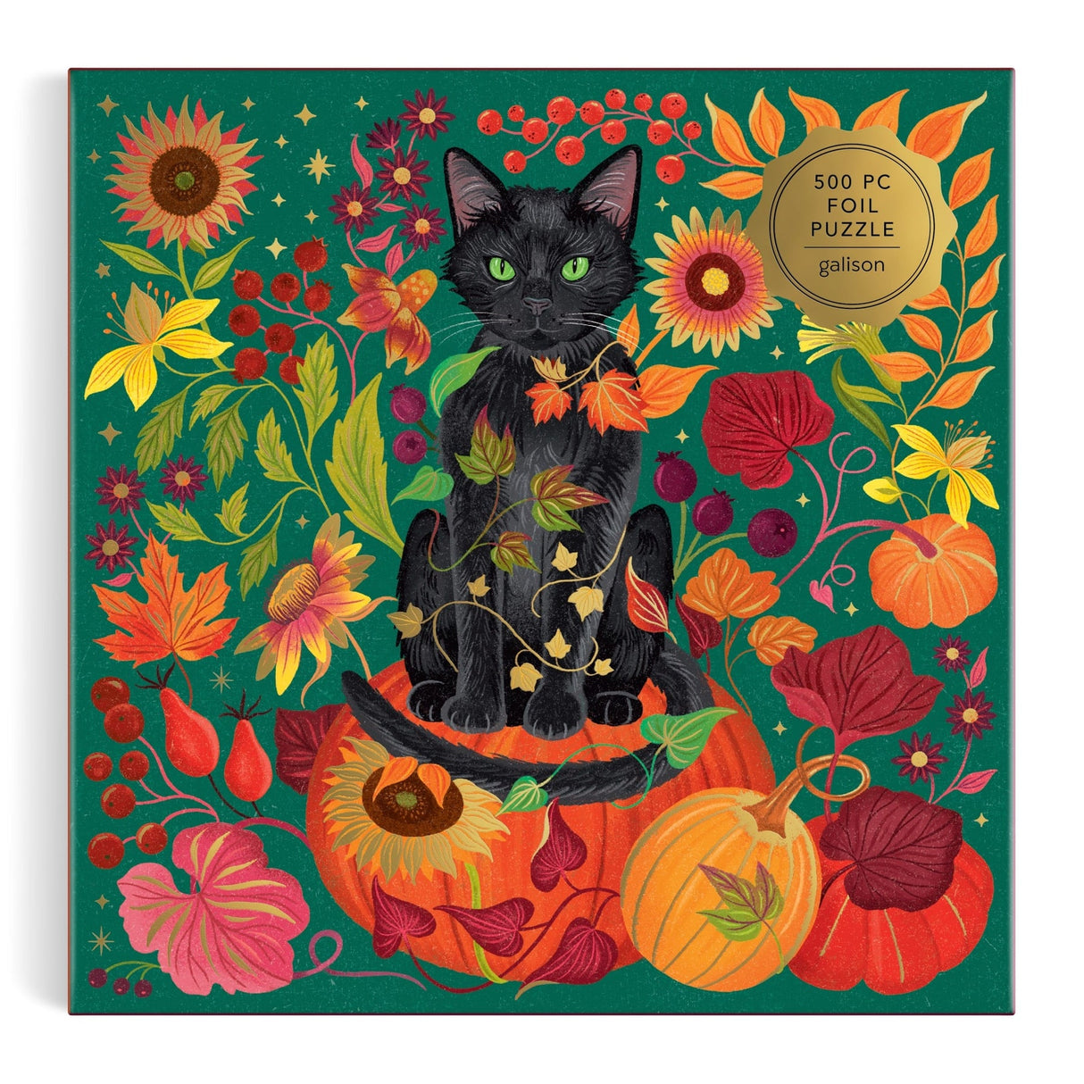 Whiskers of Autumn 500 Piece Foil Puzzle | Galison