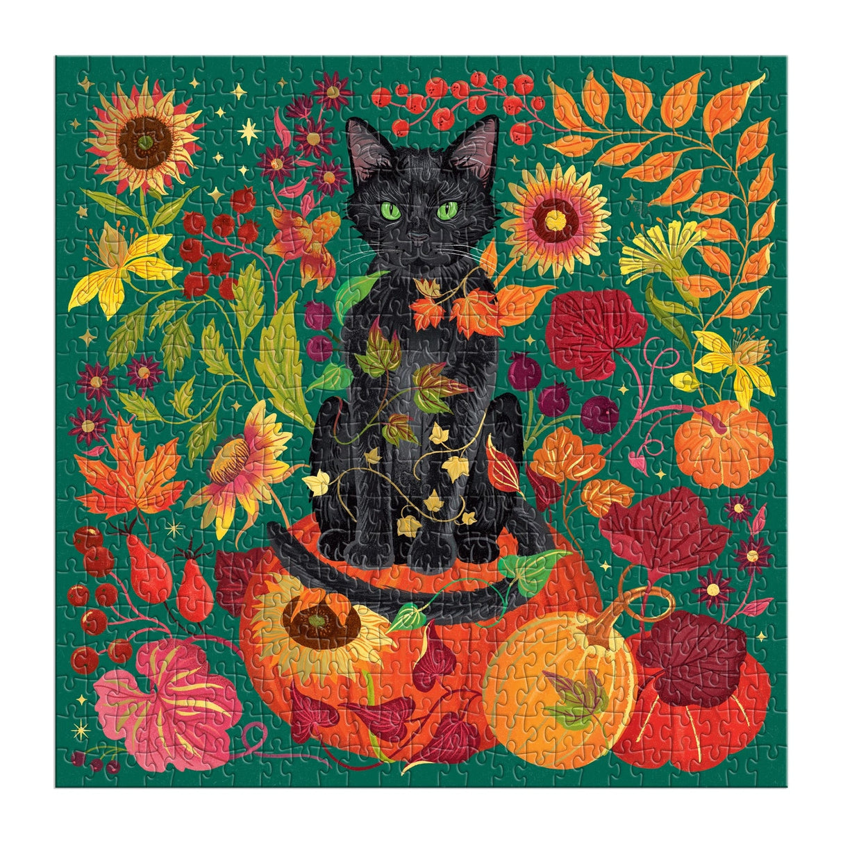 Whiskers of Autumn 500 Piece Foil Puzzle | Galison
