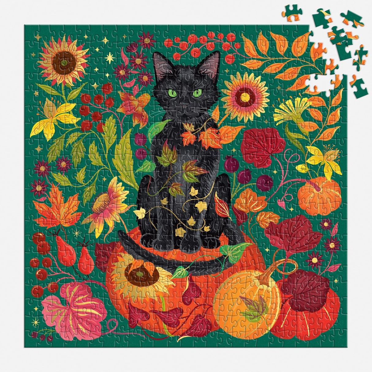 Whiskers of Autumn 500 Piece Foil Puzzle | Galison