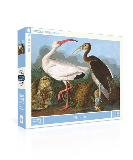 White Ibis 1000 Piece Jigsaw Puzzle | New York Puzzle Company - Jigsaw Puzzles - The Puzzle Center