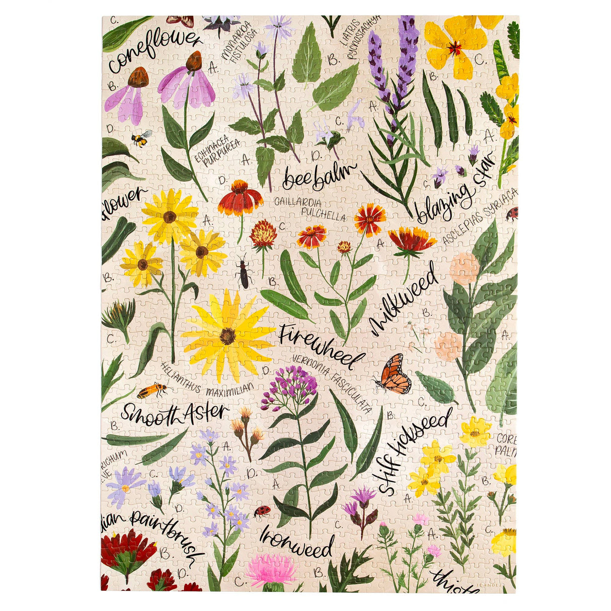 Wildflower Botanicals 1000 Piece Jigsaw Puzzle | 1Canoe2 - Jigsaw Puzzles - The Puzzle Center