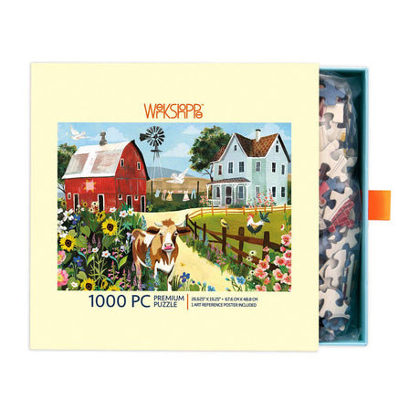 Wildflower Farm 1000 Piece Jigsaw Puzzle | WerkShoppe - Jigsaw Puzzles - The Puzzle Center