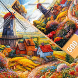 Windmill On The Farm 500 Piece Jigsaw Puzzle by Springbok Puzzles - Springbok Puzzles - Jigsaw Puzzles - The Puzzle Center