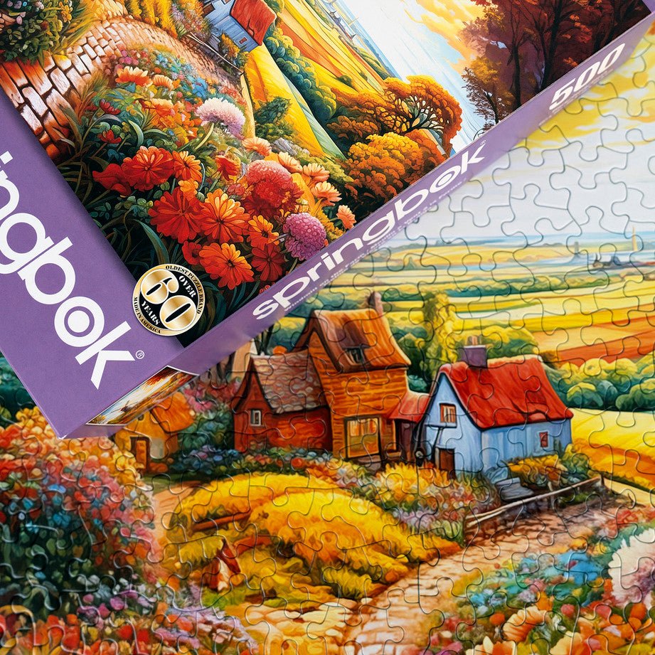 Windmill On The Farm 500 Piece Jigsaw Puzzle by Springbok Puzzles - Springbok Puzzles - Jigsaw Puzzles - The Puzzle Center