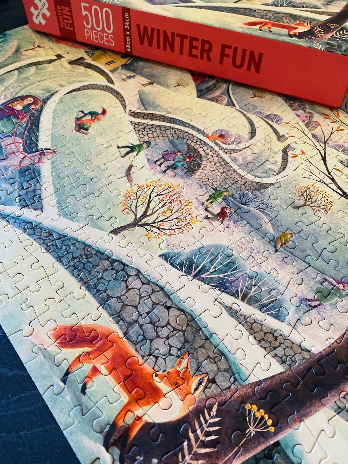 Winter Fun 500 Piece Jigsaw Puzzle | Penny Puzzle - Jigsaw Puzzles - The Puzzle Center