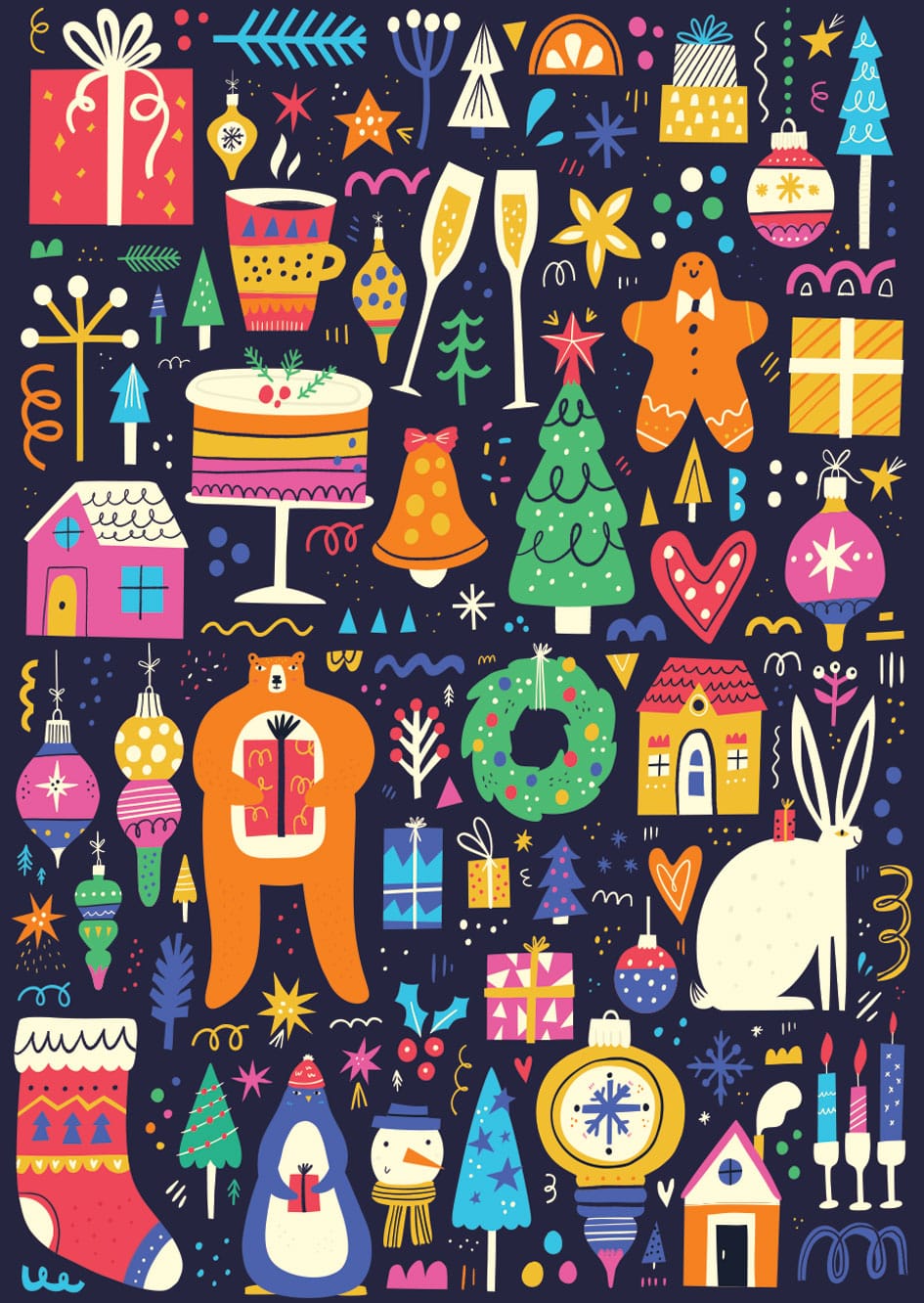 Winter Holidays 1000 Piece Jigsaw Puzzle | Yazz - Jigsaw Puzzles - The Puzzle Center