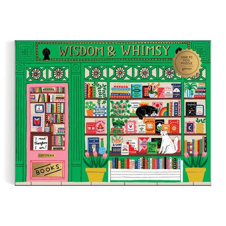 Wisdom & Whimsy Bookshop 1000 Piece Jigsaw Puzzle | Galison - Jigsaw Puzzles - The Puzzle Center