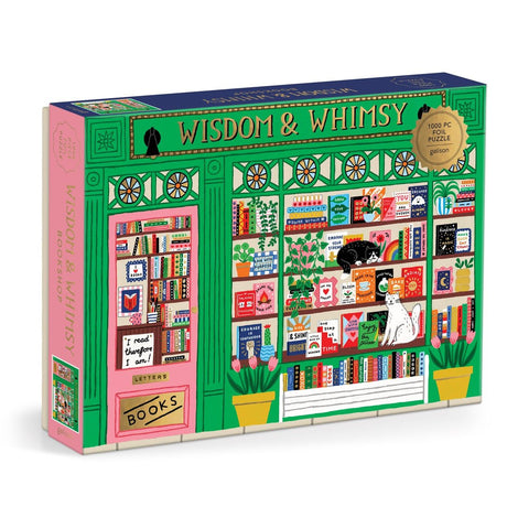 Wisdom & Whimsy Bookshop 1000 Piece Jigsaw Puzzle | Galison - Jigsaw Puzzles - The Puzzle Center