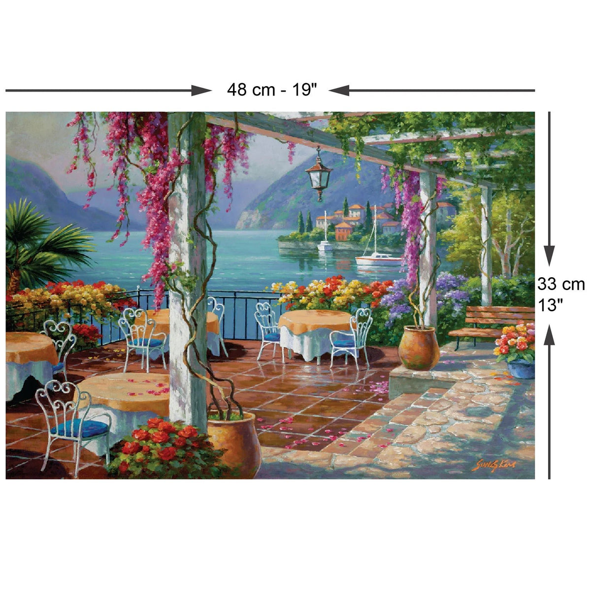Wisteria Terrace 500 Piece Jigsaw Puzzle | Anatolian - Jigsaw Puzzles - The Puzzle Center