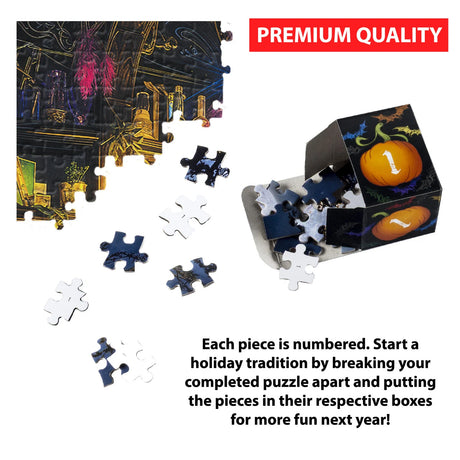 Witch's Magic Simple Sections® 1000 Piece Advent Style Jigsaw Puzzle | Vermont Christmas Co