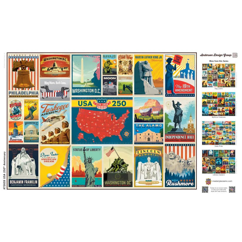 Vintage Posters - USA 250th Anniversary 1000 Piece Jigsaw Puzzle | Masterpieces