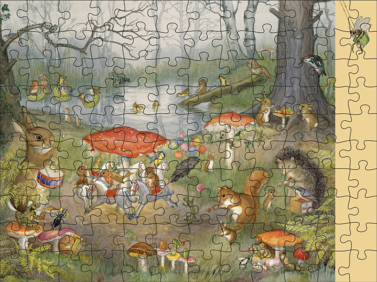 Woodland Adventures 120 Piece Double Sided Jigsaw Puzzle | Pomegranate - Jigsaw Puzzles - The Puzzle Center