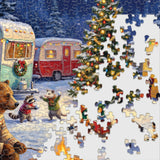 Woodland Christmas Campfire 1000 Piece Jigsaw Puzzle | Springbok Puzzles