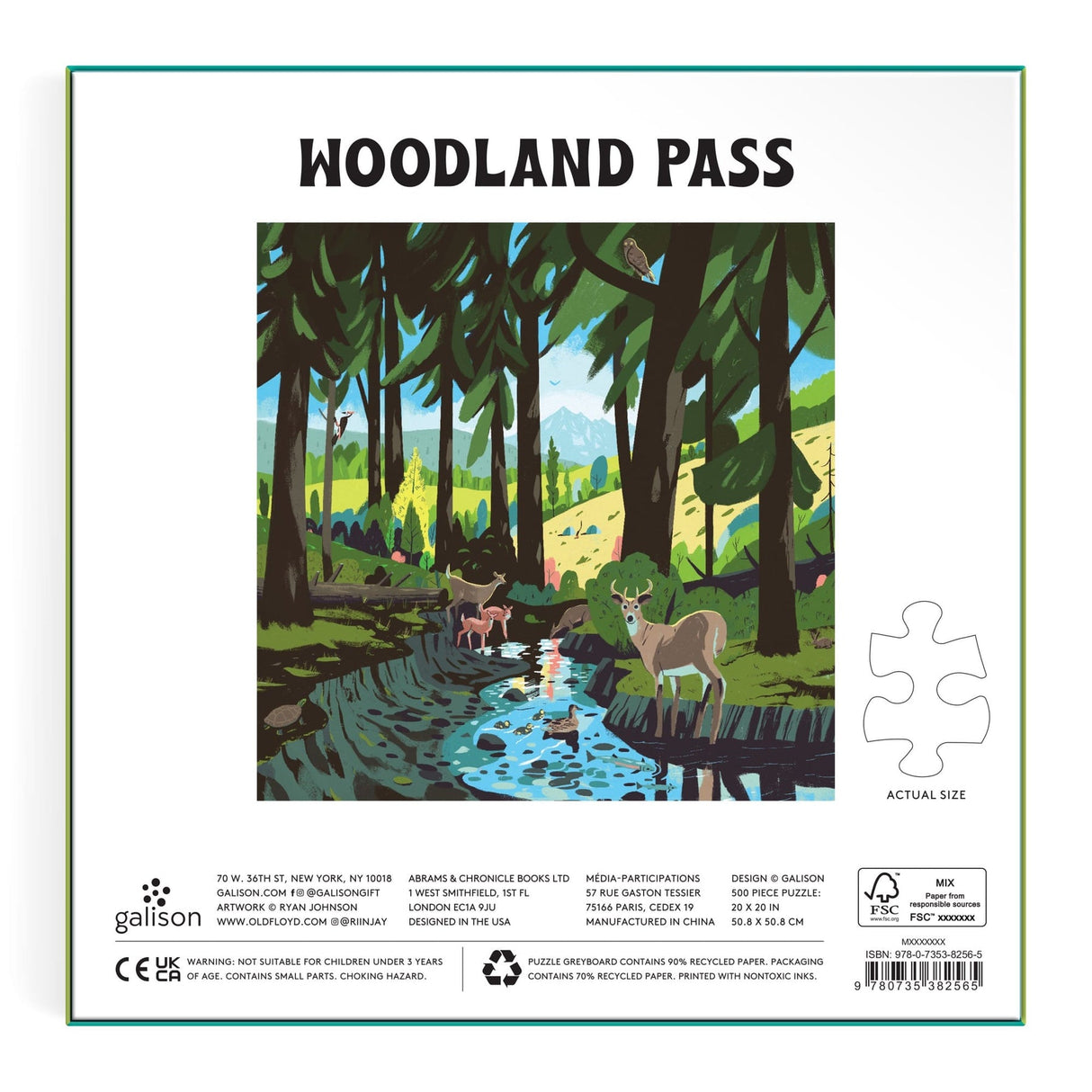 Woodland Pass 500 Piece Jigsaw Puzzle | Galison