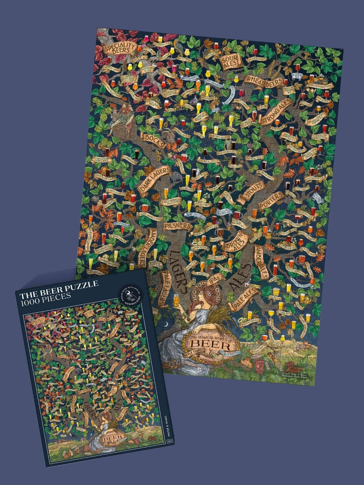 World of Beer 1000 Piece Jigsaw Puzzle | Water & Wines - Jigsaw Puzzles - The Puzzle Center