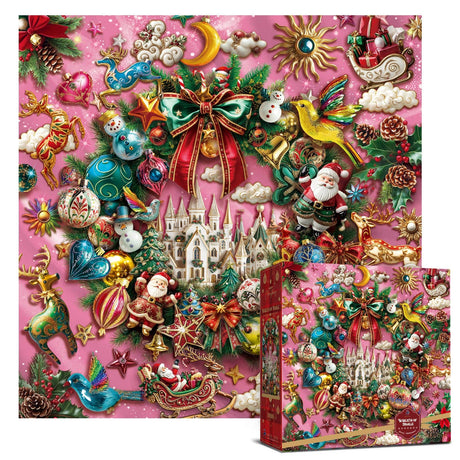 Wreath of Jingle 1000 Piece Jigsaw Puzzle | Antelope Puzzle - Jigsaw Puzzles - The Puzzle Center
