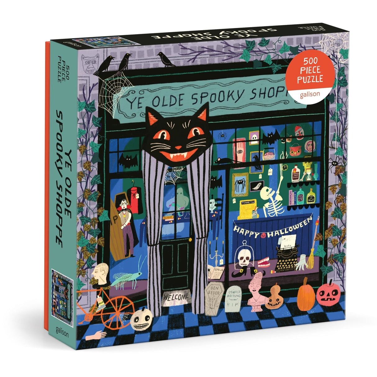 Ye Olde Spooky Shoppe 500 Piece Jigsaw Puzzle | Galison - Jigsaw Puzzles - The Puzzle Center
