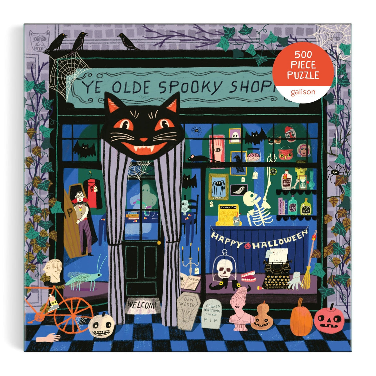 Ye Olde Spooky Shoppe 500 Piece Jigsaw Puzzle | Galison