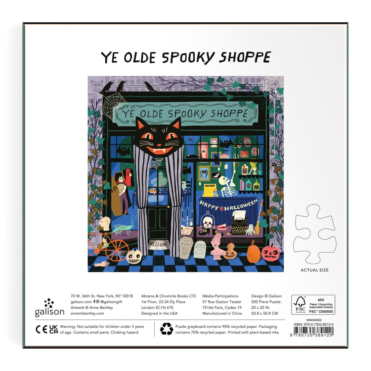 Ye Olde Spooky Shoppe 500 Piece Jigsaw Puzzle | Galison