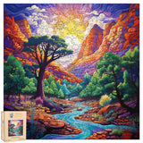 Zion Zen 300 Piece Wooden Jigsaw Puzzle | Trippy Puzzle Co - Jigsaw Puzzles - The Puzzle Center