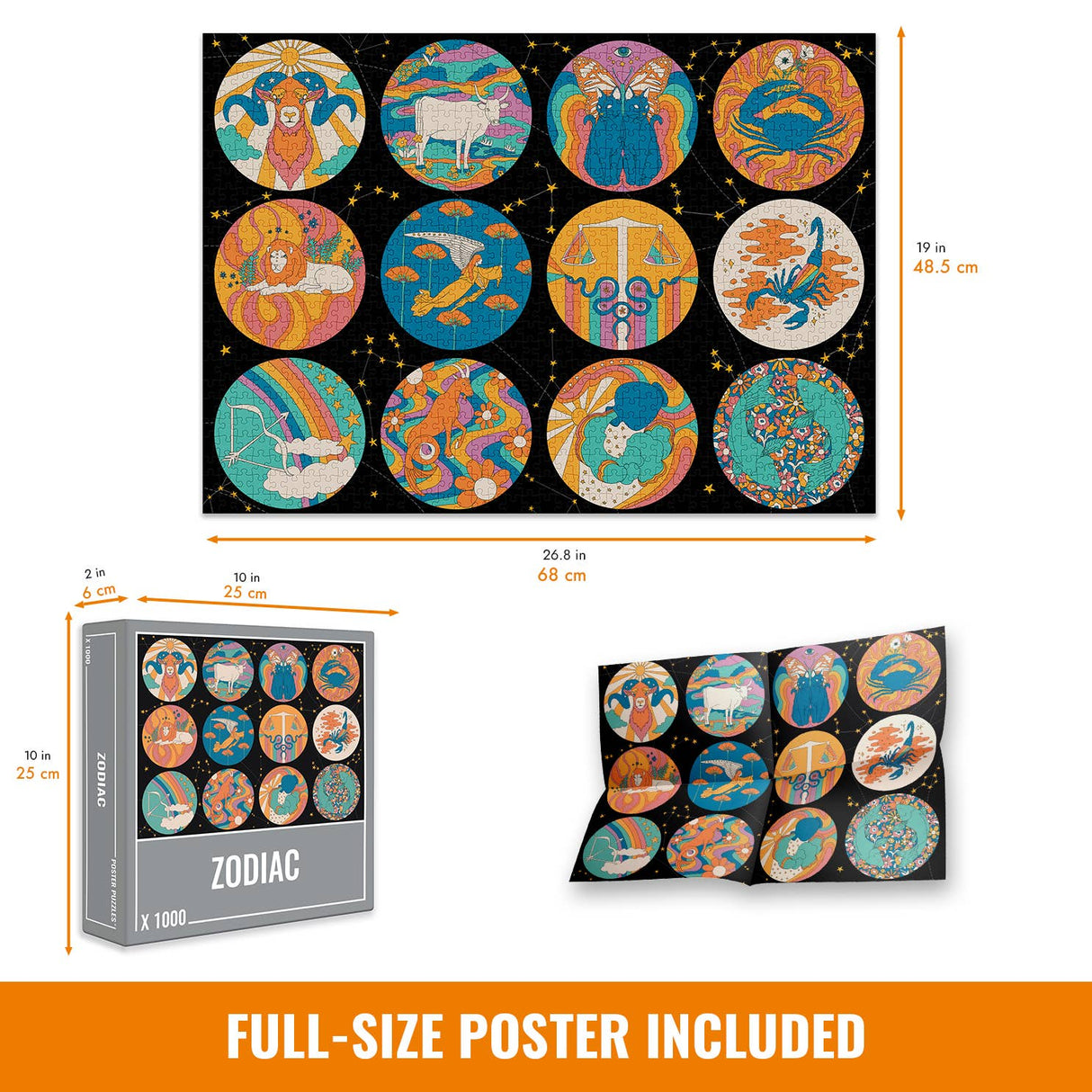 Zodiac 1000 Pieces Jigsaw Puzzle | Cloudberries - Jigsaw Puzzles - The Puzzle Center